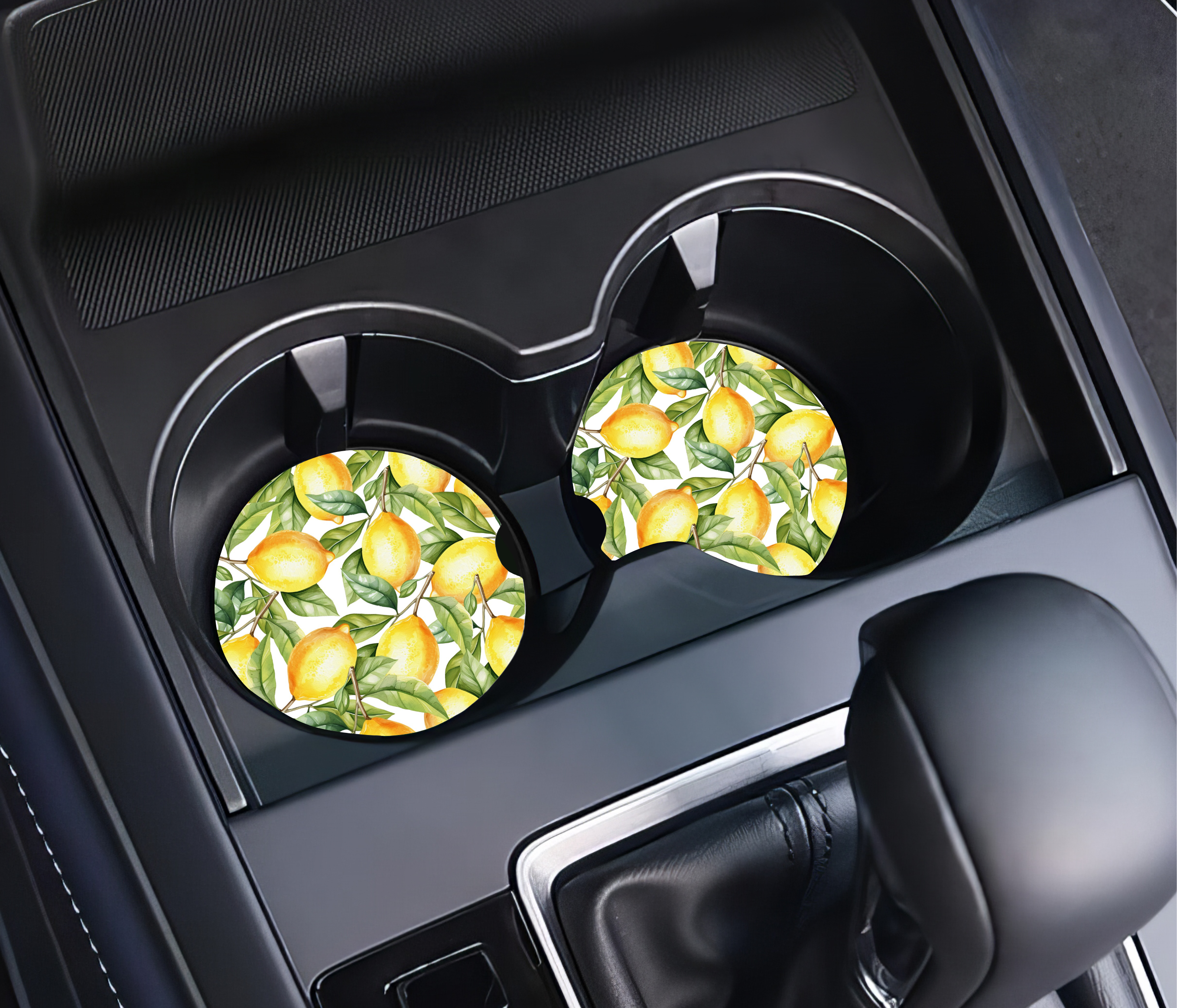 Lemon Car Coasters (2-Pack)