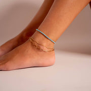 Crystal Chain Anklet
