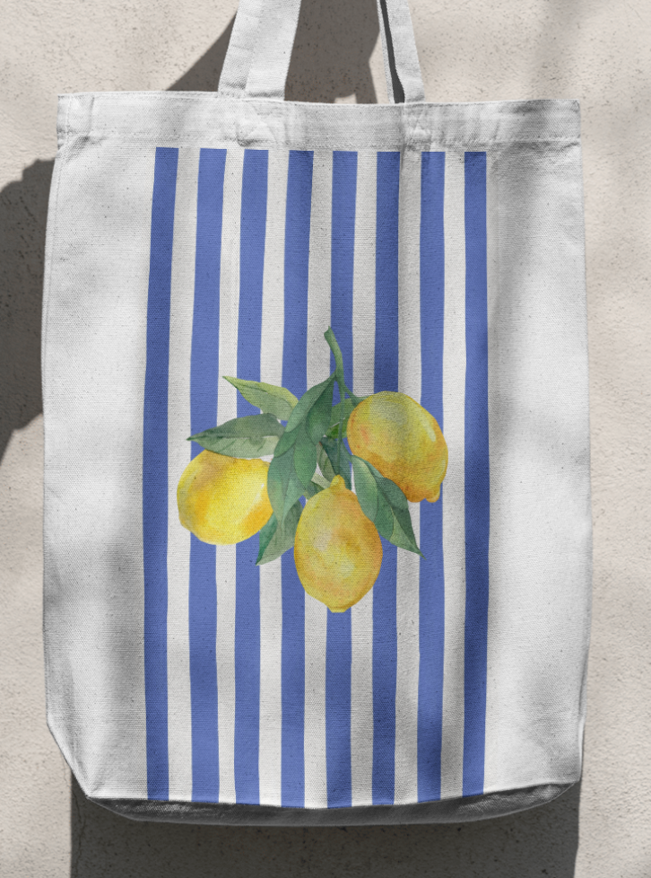 Coastal Lemons Tote