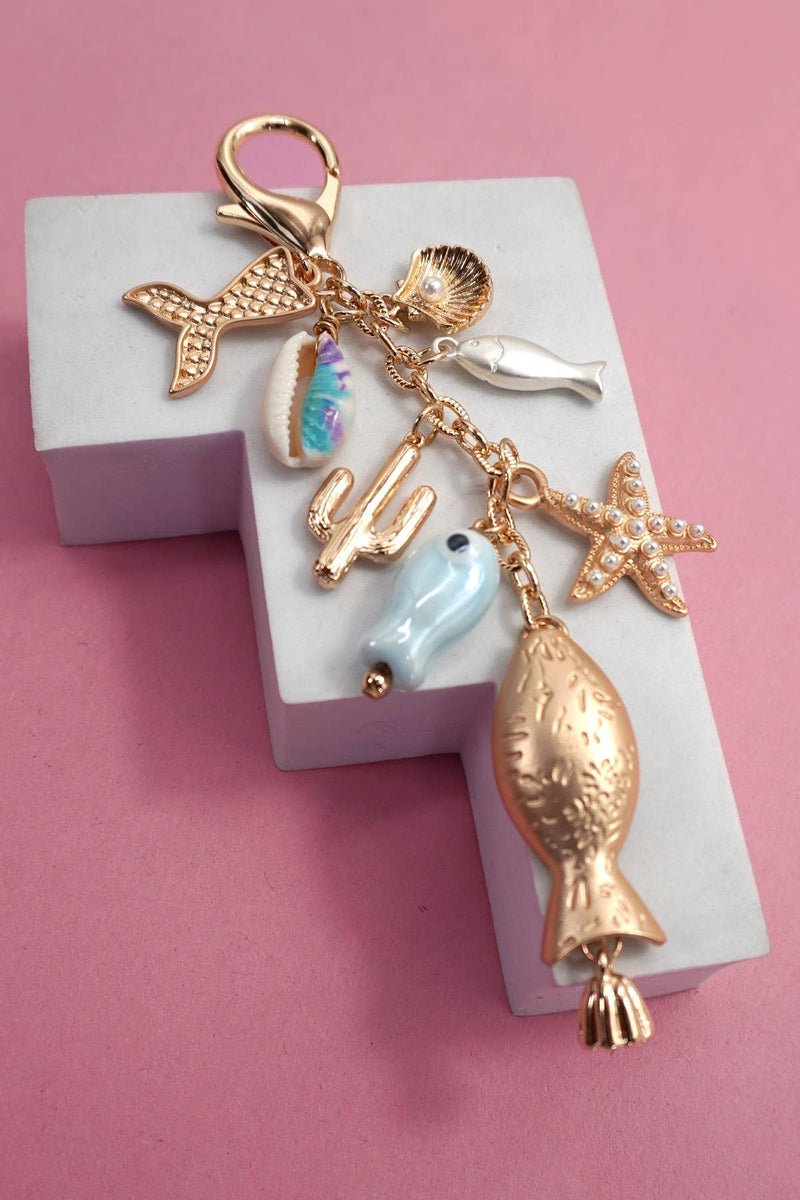 Coastal Mini Bag Charm