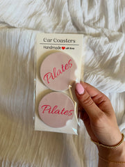 Pilates Car Coasters