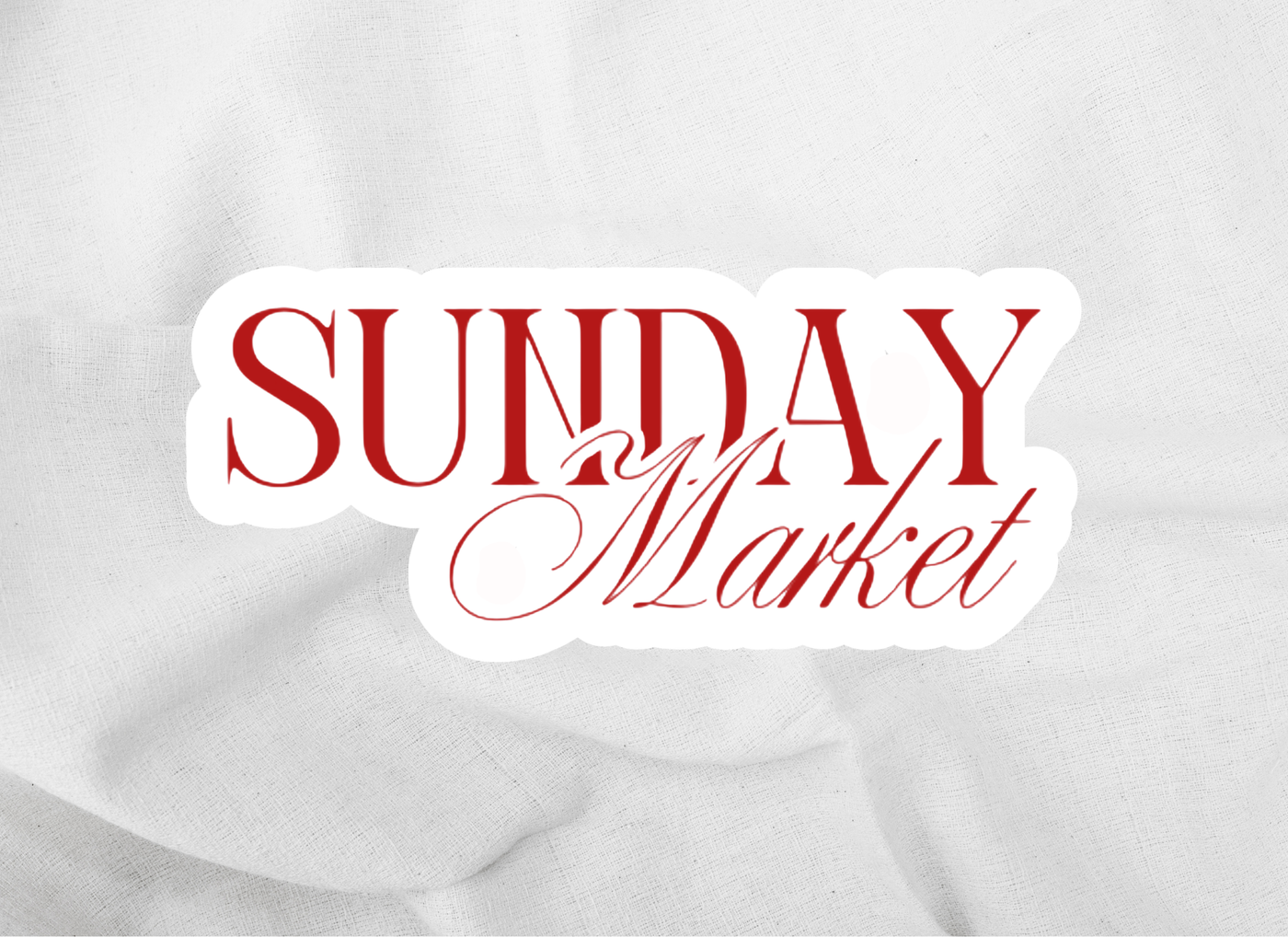 Sunday Market sticker
