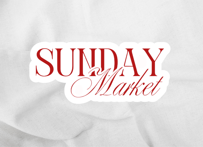 Sunday Market sticker