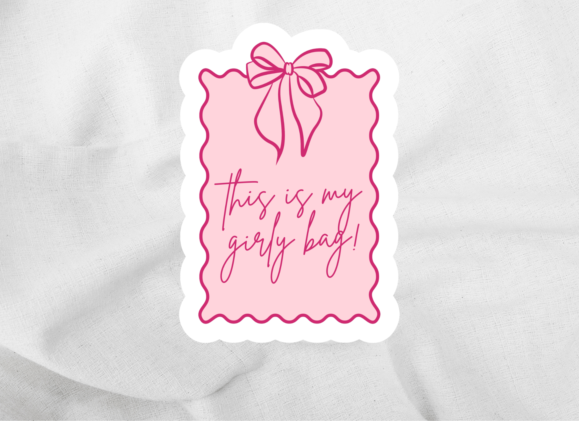 This is my girly bag sticker